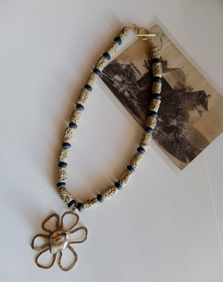 Kivra Necklace – Rustik El Yapımı Kolye - Görsel 3