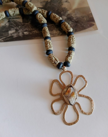 Kivra Necklace – Rustik El Yapımı Kolye - Görsel 4